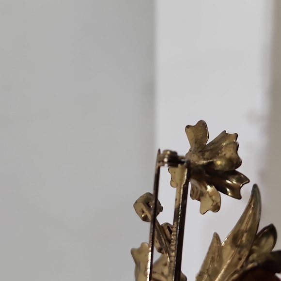 Vintage enzian flower brooch handmade in Austria - Picture 11 of 13